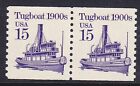 Pair 15C Tugbaot Overall Tag Us 2260A Mnh F-Vf