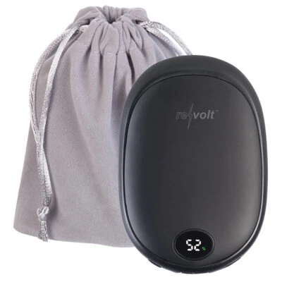 revolt 2in1-USB-Powerbank & 3-Stufen-Handwärmer, 2 A, 10.000 mAh, Display - Bild 1 von 4