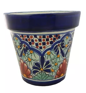 VASO FIORIERA CERAMICA MESSICANA TALAVERA CERAMICA 20 - Foto 1 di 1