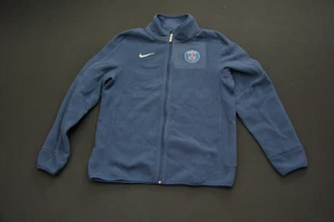 TEAM ISSUED PSG Paris Saint Germain Nike Soccer Fleece Jacket Blue 23 M 101222S - Picture 1 of 4