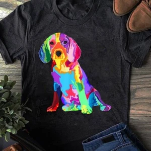 Dog Lover Gifts For Women's Beagle Colorful Beagle Men's T-Shirt - Beagle Dog Lo - Picture 1 of 7