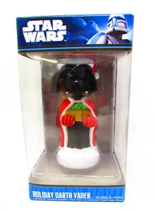 2010 Funko Star Wars Urlaub Darth Vader Wackelkopf mit Box Weihnachten NEU - Bild 1 von 5