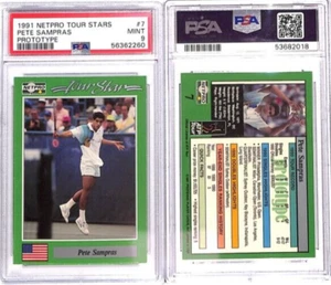 1991 Netpro Tour Stars #7 Pete Sampras Prototype Promo  PSA 9 MINT  #U - Picture 1 of 1