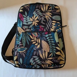 Floral Botanic Canas Laptop Backpack 15" Sleeve Protective Soft Case Zip Pocket - Picture 1 of 7