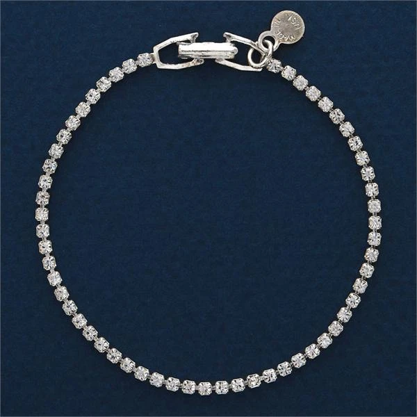 Tennis Bracelets made with Tiny 57 Genuine Austrian Crystal Stones.Silver Plated - Image 1 of 1