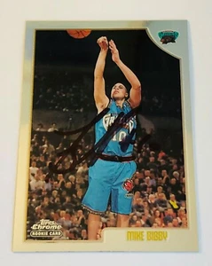 Mike Bibby Autographed Auto 1999 Topps Chrome Grizzlies Rookie RC Card #196 - Picture 1 of 4