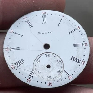 VTG Elgin Watch Co. Round Watch Face PARTS - Picture 1 of 8