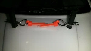 {Aus~FREE-Post} "FLUORO~ORANGE" EZY~PULL(4 Pcs)Medium Body Clips.1/18-1/8 - Foto 1 di 4
