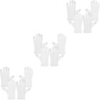  6 par rękawic z jedną ręką białe rękawiczki z ekranem dotykowym wygodne wózek