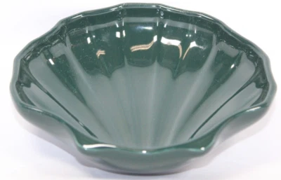 Plato de baratija de jabón de cerámica brillante con cáscara verde Pfaltzgraff de colección años 80 Y2k Foto 1 de 4