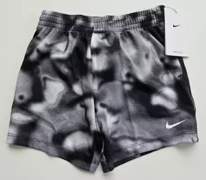 Nike Toddler Size 4T Black White Dri-Fit Shorts Short Pants NWT - Picture 1 of 2