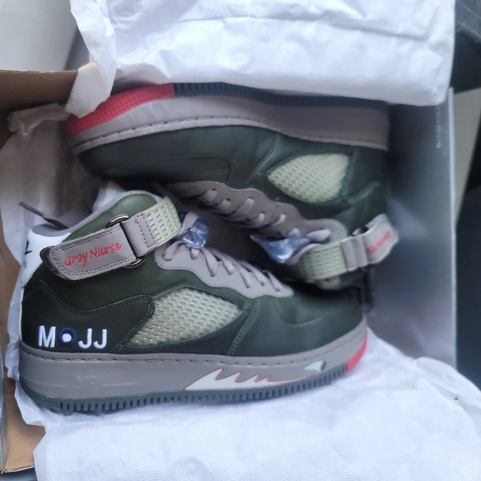 2008 Nike Air Jordan Fusion 5 AJF 5 Premier MOJJ серый медсестра размер 9,5-325330 341 - Изображение 1 из 4