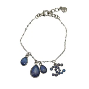 CHANEL COCO Mark Drop Color Stone bracelet Women 【Used】 - Picture 1 of 5