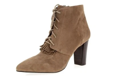 Mujeres Tahari Augusta Cabin Taupe Botines Cortos Zapatos Talla 10 M Foto 1 de 4