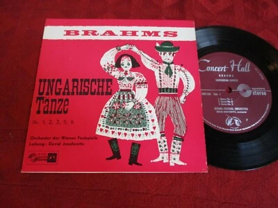 7" 33rpm Brahms Ungarische Tänze Nr. 1 2 3 4 5 6 David Josefowitz STEREO - Bild 1 von 3