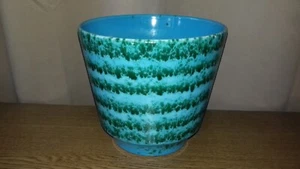 Dümler & Breiden Übertopf Vintage Keramik 60er blau grün - Bild 1 von 9