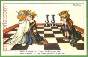 59737 - Tarjetas postales VINTAGE - AJEDREZ (Bertiglia) - R! - Imagen 1 de 1
