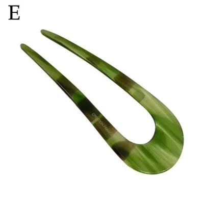 Lote de horquillas de acetato en forma de U palos de pelo Hanfu tenedor chino T7X9 Foto 1 de 4