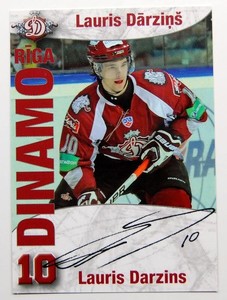 2009-10 KHL Dinamo Riga Facsimile Autograph Pick a Player Card