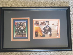 Chicago Bears Tom Thayer #57 cartolina autografata incorniciata e foto originale - Foto 1 di 6