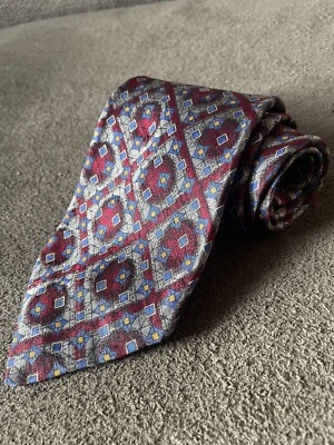 Robert Talbott Mejor de su Clase Hombre Corbata Caleidoscopio Deco Diamante Geométrico Seda Foto 1 de 4