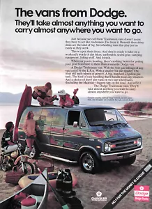 1975 DODGE TRADESMAN STREET VAN Genuine Vintage Ad ~ FREE SHIPPING! - Picture 1 of 2