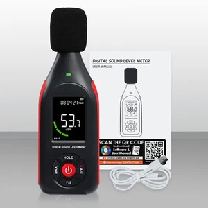 Datalogger Sound Level Meter A/C Weighted, Hi/Lo Alarm, SPL Monitor Noise Tester - Picture 1 of 9
