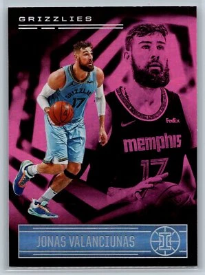 2020-21 Panini Illusions Jonas Valanciunas Pink Parallel #109 - Image 1 of 2