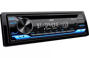 JVC KD-TD72BT CD/MP3 Player USB AUX Bluetooth Pandora Spotify Alexa App Ready - Picture 1 of 7