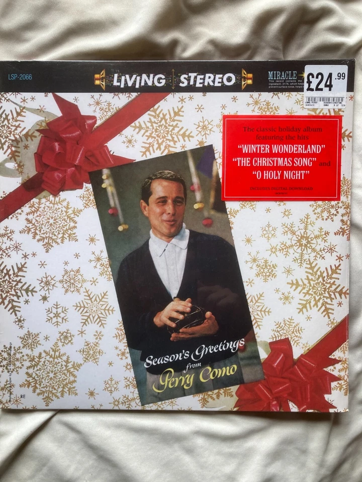 PERRY COMO SEASONS GREETINGS FROM PERRY COMO  VINYL LP, NEW AND SEALED - Image 1 of 1