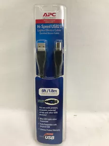 APC Hi-Speed USB 2.0 Lighted Device 6ft. Cable - Picture 1 of 3