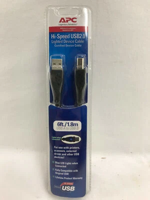 APC Hi-Speed USB 2.0 Lighted Device  6ft. Cable - Image 1 of 3