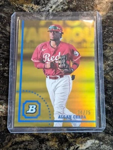 2022 Bowman Heritage Chrome Allan Cerda RC True Gold Refractor /75 SP - Bild 1 von 3