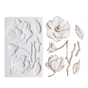 Silicone Assorted Camellia Flower Mould Chocolate Fondant Sugarcraft Clay Resin - Picture 1 of 5