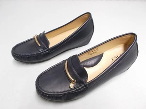 Mocasines acolchados con tacón de cuña azul para mujer SPICY 613 talla 11 - Imagen 1 de 12
