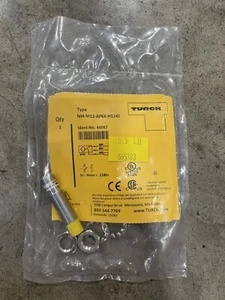 TURCK TYPE. NI4-M12-AP6X-H1141 SERIAL NO. 46067 PROXIMITY SENSOR - Picture 1 of 3