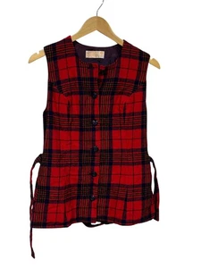 Abrigo Pendleton vintage de mujer rojo a cuadros de lana talla 12 - Imagen 1 de 3