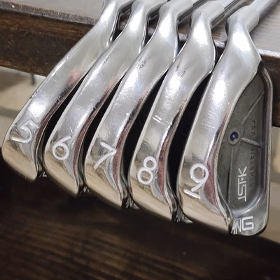 PING  iSi•K Blue Dot Irons 5-9, RH.  PING Cushin JZ. Standard Length. - Image 1 of 4