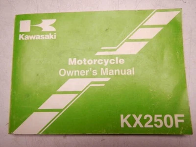 Kawasaki KX250F KX 250 F 2006 manual del propietario P/N 99987-1340 Foto 1 de 4