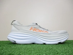 Hoka Bondi 8 Shoes Womens 10 Harbor Mist Lunar Rock Track Road Jogging Trainer - Picture 1 of 14