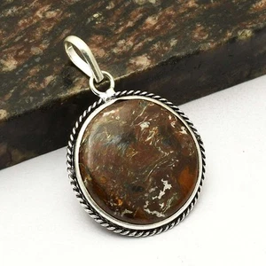 Jasper Gemstone Ethnic Handmade Pendant Jewelry Gift For Her 1.8" AP-70977 - Picture 1 of 1