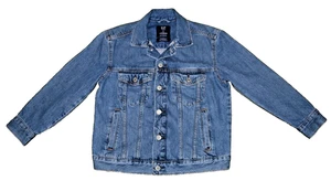 Gap Teen Blue Denim Jean Jacket Pockets Button Up Size Medium(8) - Picture 1 of 8