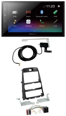 Pioneer DAB MP3 Bluetooth 2DIN USB Autoradio für Hyundai Genesis BK 10-12 - Bild 1 von 4