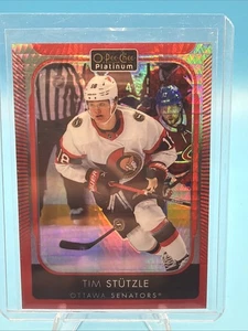 2021-22 O-Pee-Chee Platinum Red Prism/199 Tim Stutzle #5 - Imagen 1 de 2