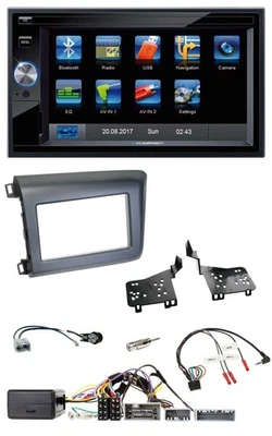 Blaupunkt 2DIN Bluetooth TMC USB Lenkrad SD Navigation für Honda Civic US Modell - Bild 1 von 4