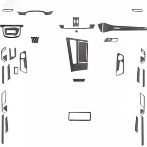 36Pcs Real Carbon Fiber Full Interior Kits Cover Trim For Audi A6 C8 A7 2019-24 - Bild 1 von 10