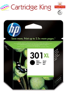 Original HP 301XL black ink cartridge for Deskjet 1012 Printer CH563EE - Afbeelding 1 van 6