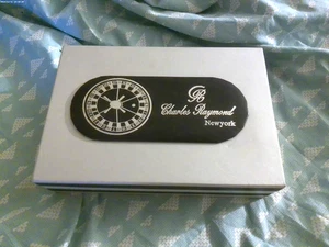 charles raymond new york ungeöffnete uhr @roulette wheel, chips & roll up mat - Bild 1 von 5