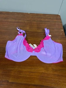 Sujetador Victoria's Secret Tease sin forro 36DDD *encaje púrpura/rosa* nuevo con etiquetas - Imagen 1 de 2