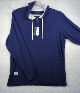 Bald Head Blues leichtes blaues Herrenhemd Large Langarm Hoodie Einzelhandel $ 68 - Bild 1 von 13